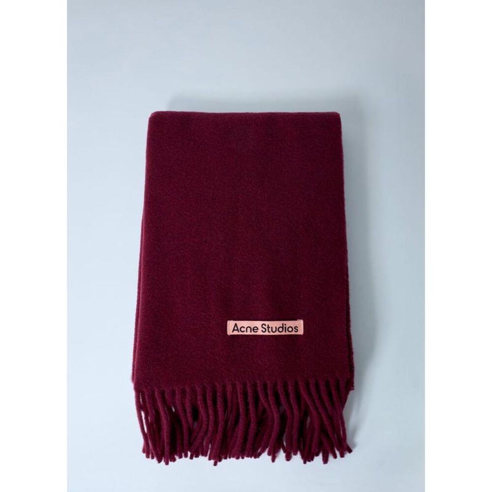 Acne Studios Men Fringe Wool Scarf